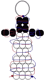 itty beadie snowman